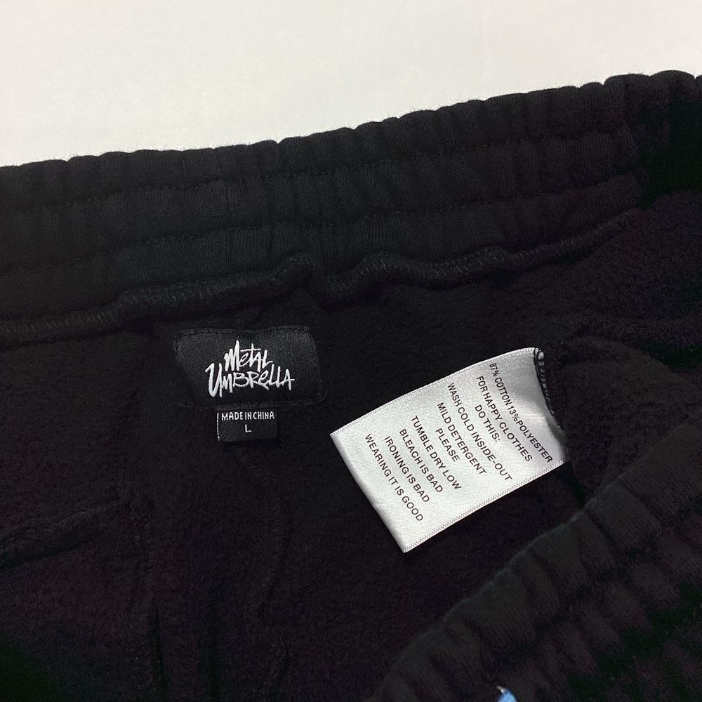 Metal Umbrella Brand Joggers Sweatpants Black L Men's - Picture 9 of 14